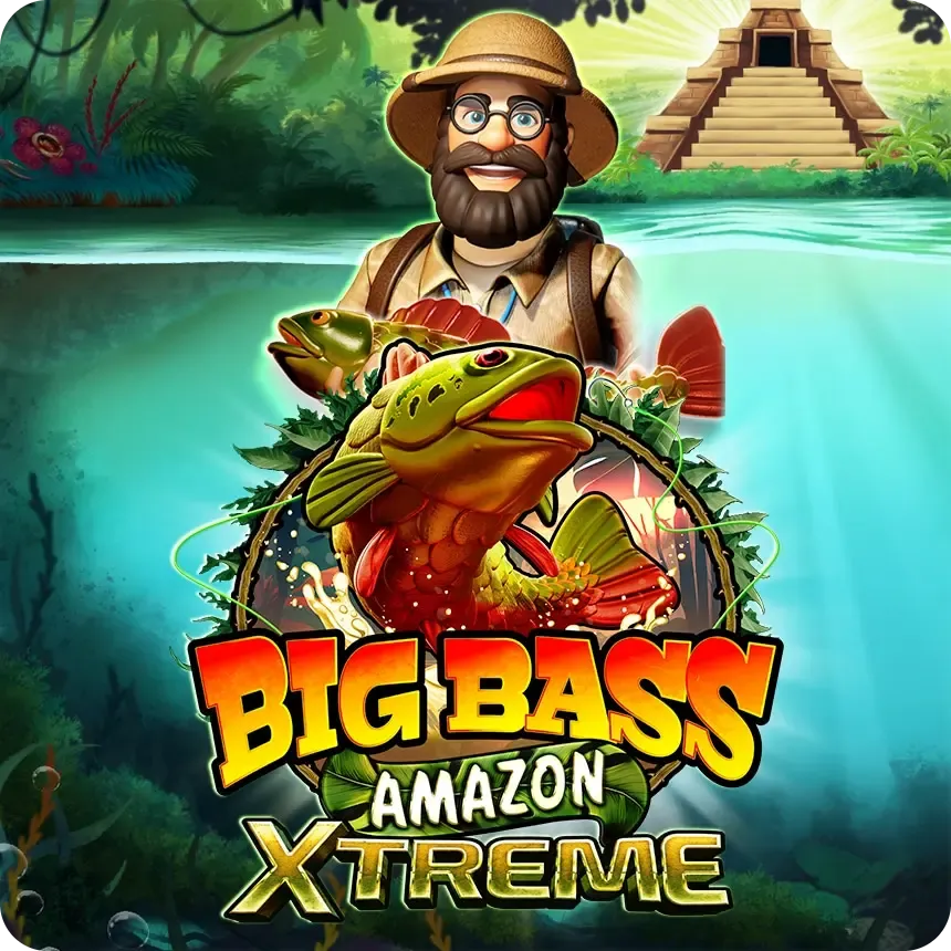 Big Bass Amazon Xtreme slot by Pragmatic Play set in the rainforest with 50x multipliers and 10,000x max win