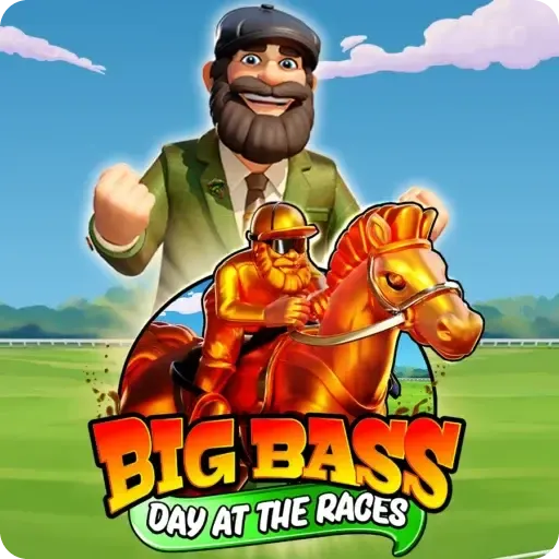 Big Bass Day at the Races slot by Pragmatic Play combining fishing and horse racing themes with 10,000x max win