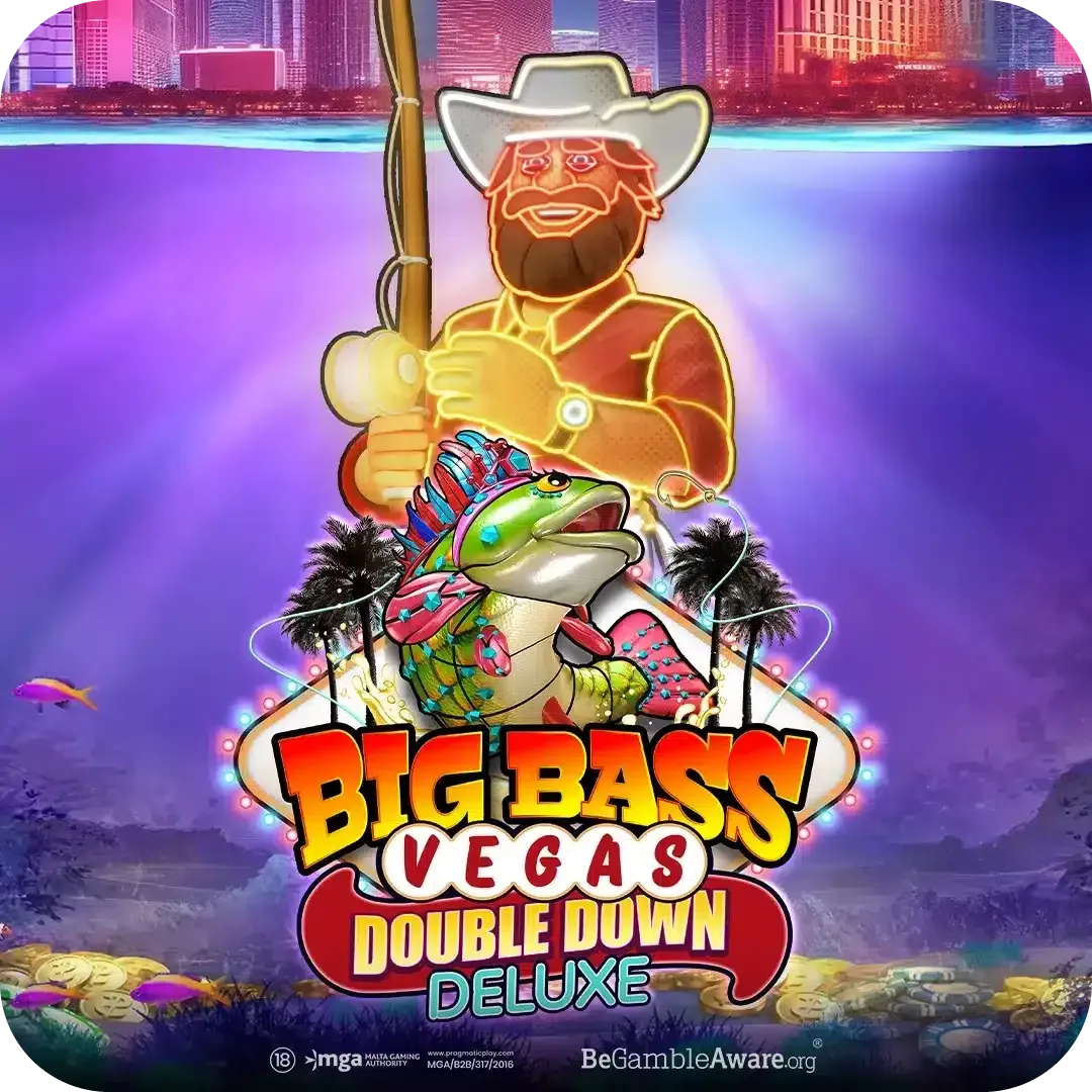 Big Bass Vegas Double Down Deluxe slot logo by Pragmatic Play